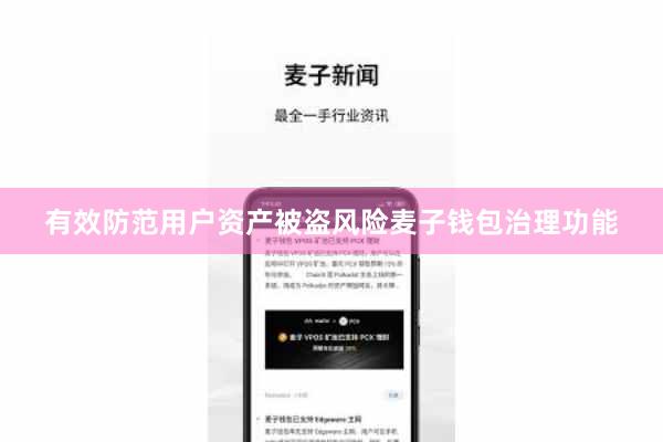 有效防范用户资产被盗风险麦子钱包治理功能